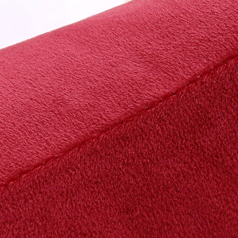 NiNi ALL Decorative Throw Pillow Covers Velvet 28x28 Inch Pack of 2 Burgundy Red Cushion Covers Soft for Couch Sofa Bedroom Living Room Outdoor - Image 5