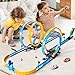 MSKOLER Car Race Track Sets for Kids 3 4 5 6 7 8 9 Years Old Toy Car Track Set for Boys 35 68 812 Competitive Racing Game with 4 Small Cars Boys Toy Gifts Toys Cars for Toddlers Girls 38 - Image 4