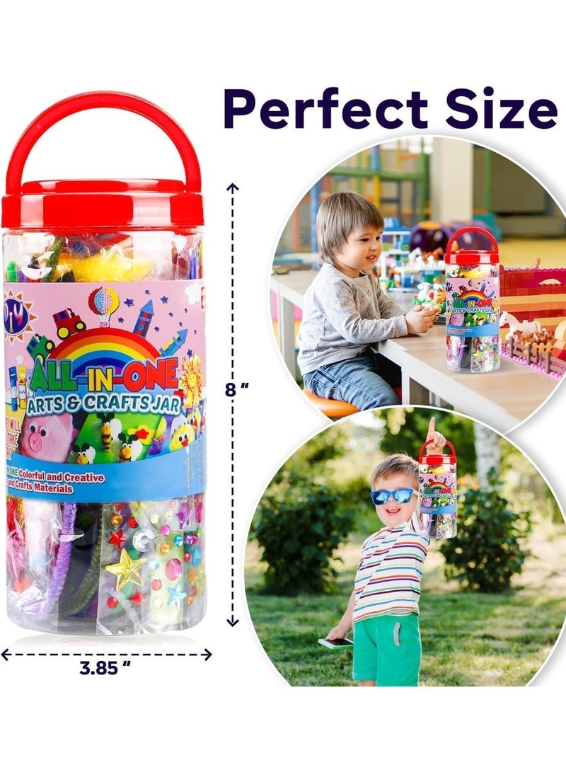 SNAPTRON 1000PCS Kids Arts and Crafts Kit – DIY Craft Supplies Set for Children, Creative Crafting Materials for School & Home Projects - Image 2