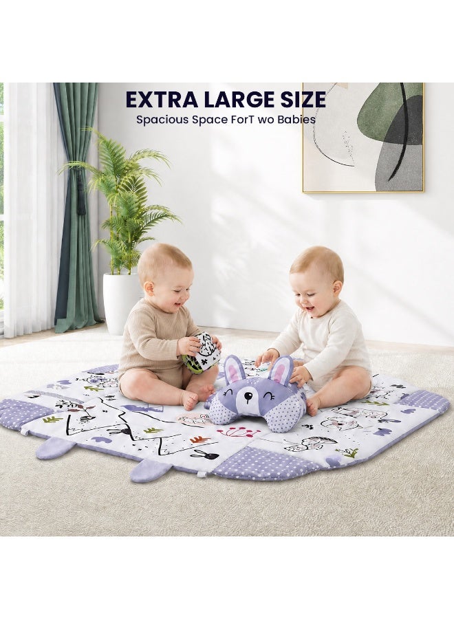 HI-FINE Baby Gym Play Mat, 8-in-1 Tummy Time Mat & Activity Gym, Washable Ball Pit, Infant Play Mat with Detachable Toys for Sensory Exploration and Motor Skill Development - Image 5