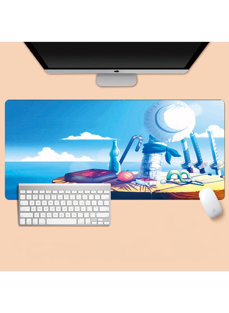 Y&D One Piece Anime Gaming Mouse Pad Extended Large Mat Desk Pad Stitched Edges Mousepad Long Mouse Pad And Non-Slip Rubber Base Mice Pad 800X300X4mm