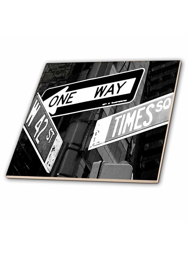 3DROSE ct_4391_4 42 Street Ny City-Ceramic Tile, 12-Inch - Image 1