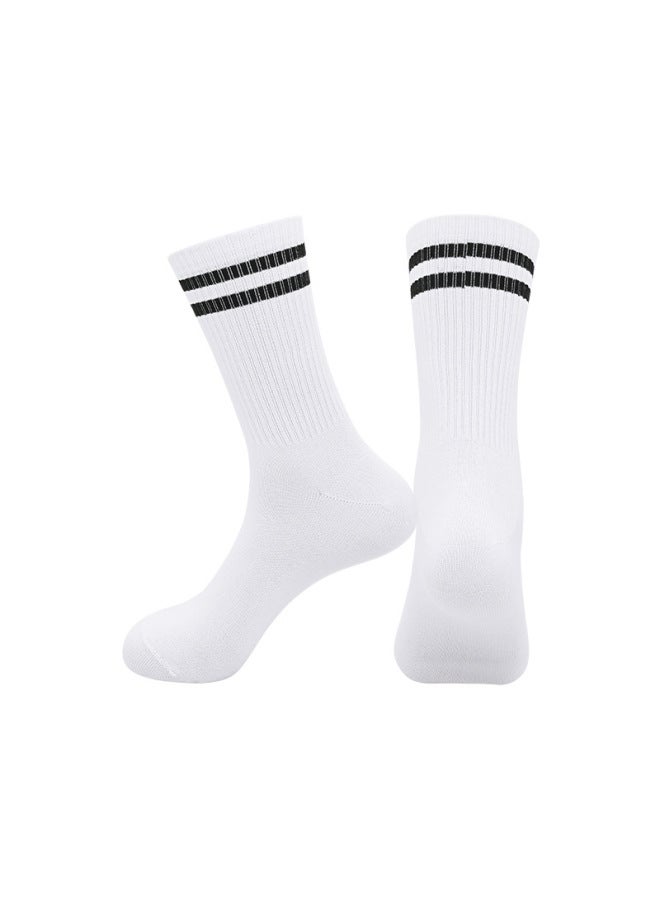 New Summer Thin Kids Adult Basketball Socks Wear-resistant Breathable Black And White Sports Socks Basketball Socks Boys