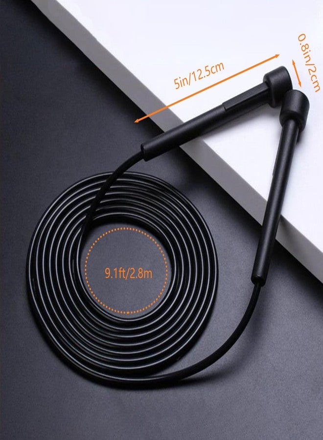 ASTIMESA 2 Pack Adjustable Jump Rope, Tangle-Free Skipping Rope for Women Men, Lightweight Speed Rope, Workout Exercise Ropes for Fitness Boxing Adult Gym Outdoor Beginner (Black, Green) - Image 2