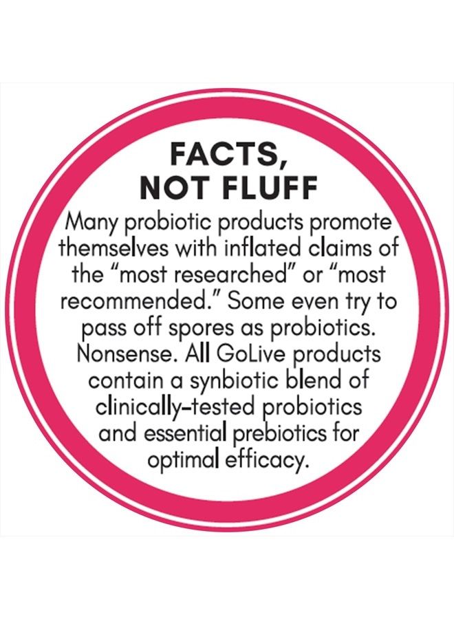 GoLive Probiotics & Prebiotics BERRY POMEGRANATE Synbiotic Powder. Probiotics + Prebiotics for Women, Men & Kids +15 Billion CFUs,15 Clinical Strains for Immune and Digestive Health. 10's Pack - Image 4