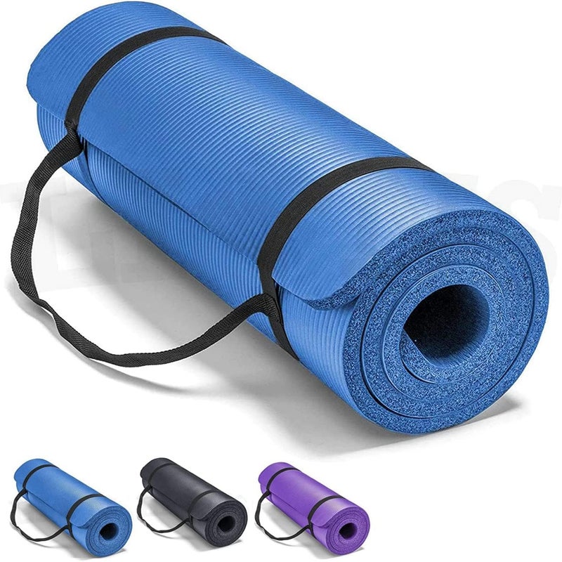 Cyber Yoga Mat 10 MM - Blue - Image 1