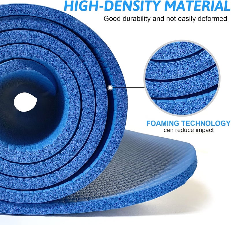 Cyber Yoga Mat 10 MM - Blue - Image 2