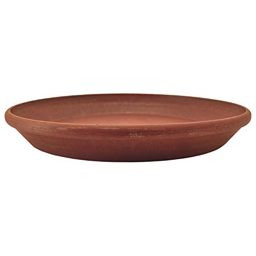 PSW Pot Collection AP30TC 12-inch Plastic/Stone/Wood Composite Plant Saucer Drip Tray – No Drainage Hole (Drillable), Indoor/Outer Water Tray, Terra Cotta Color - Image 2