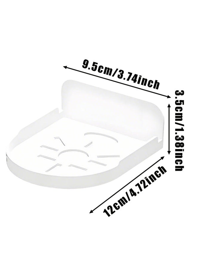 4 Pack Wall Mount Bracket for Security Camera,Acrylic No Drill Small Floating Wall Shelves（White） - Image 2