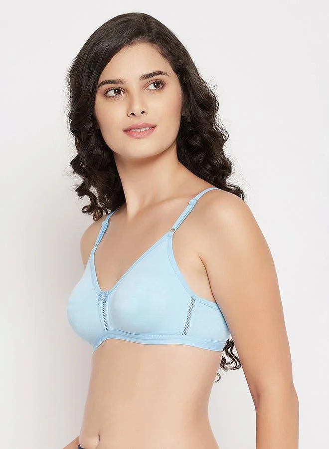 كلوفيا Blue Non-Padded Non-Wired Full Coverage Bra