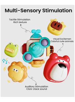 XiuWoo Toddler Travel Toys Montessori Toys Fidget Toys for Toddlers 1-3 Sensory Toys Road Trip for Airplane Travel Busy Cube Toddler Car Toys with Lanyard  - Image 2