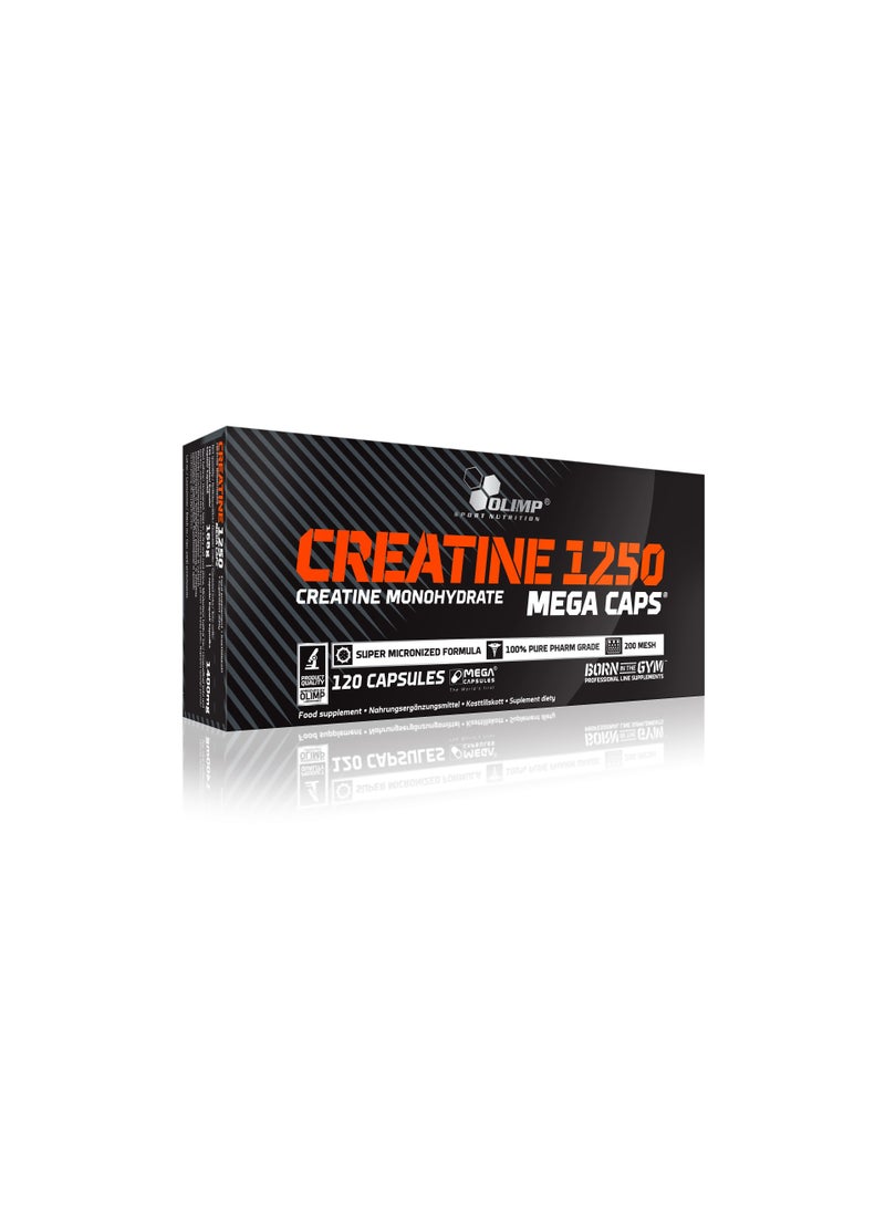 Olimp Creatine 1250 Mega Caps Food Supplement - 120 Capsules - Image 4