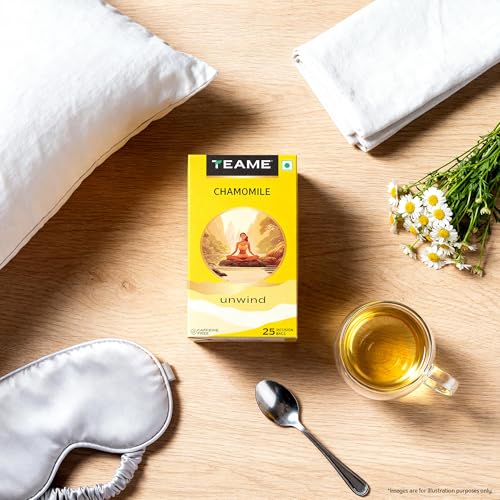TE-A-ME Chamomile Tea - 25 Tea Bags | Camomile Tea for Sleep, Stress Relief & Relaxation | Unwind - Image 3