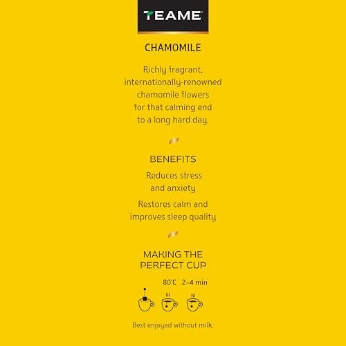 TE-A-ME Chamomile Tea - 25 Tea Bags | Camomile Tea for Sleep, Stress Relief & Relaxation | Unwind - Image 5