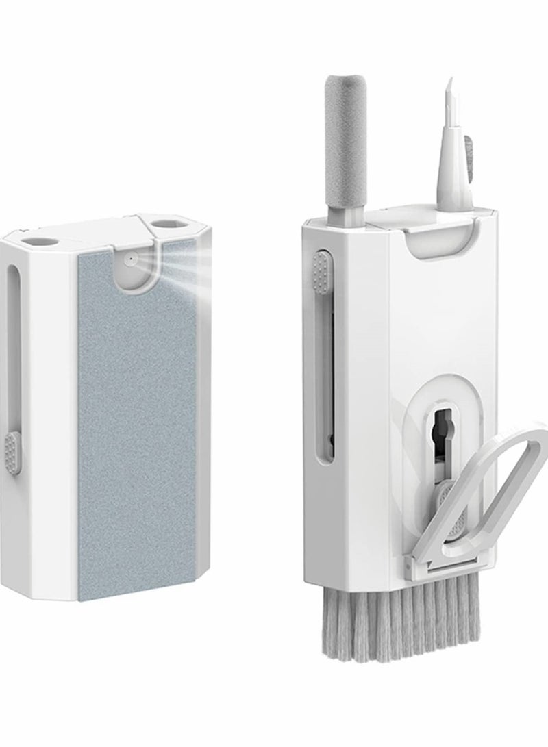 8 in 1 Electronic Cleaner Kit - Versatile Keyboard & Electronics Cleaning Tool with Brush for Earphones, Laptops, Phones & Monitors (White) - Image 1