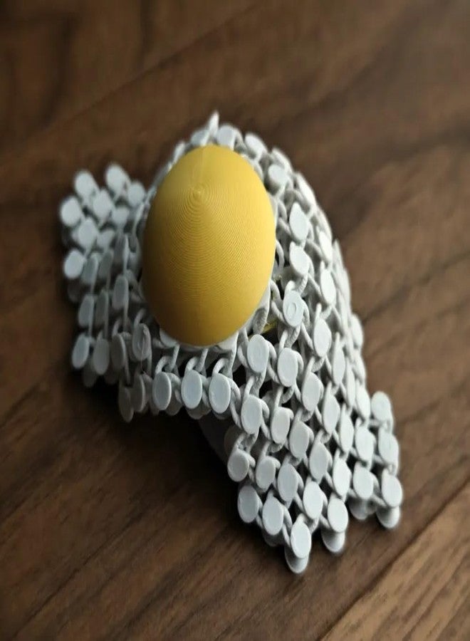 3D Craft 3D Printed Transformable Egg Puzzle Toy – Creative Foldable Fried Egg Design – Unique Educational Toy & Decorative Gift for Kids and Adults - Image 4
