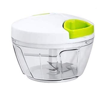 Hanumex Plastic Handy Dori Chopper 450 ml with 3 Stainless Steel Blades, Manual Vegetable & Fruit Chopper, Multi-Color - Image 5