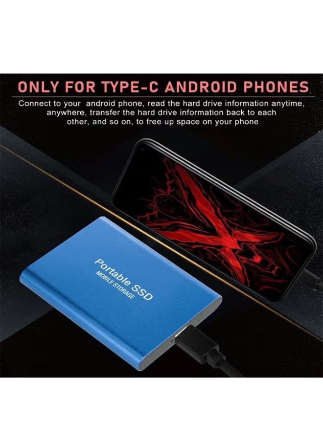 2TB Portable External SSD, 2000GB USB 3.1 High Speed Data Transfer, Computer Backup Drive Support Data Storage Transfer, USB C Mini Portable External Solid State Drive for PC/Laptop/Phones and More - Image 3