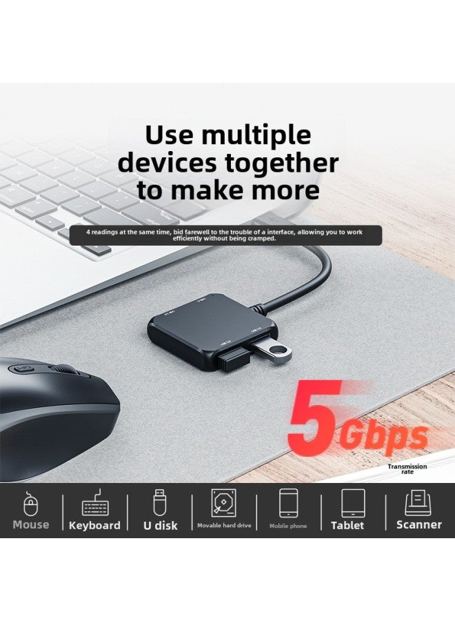 Type-c Docking Station Multi-function Mini Usb-c Hub USB 3.0HUB One-to-four Splitter-Number Of Interfaces:One Bite 3.0