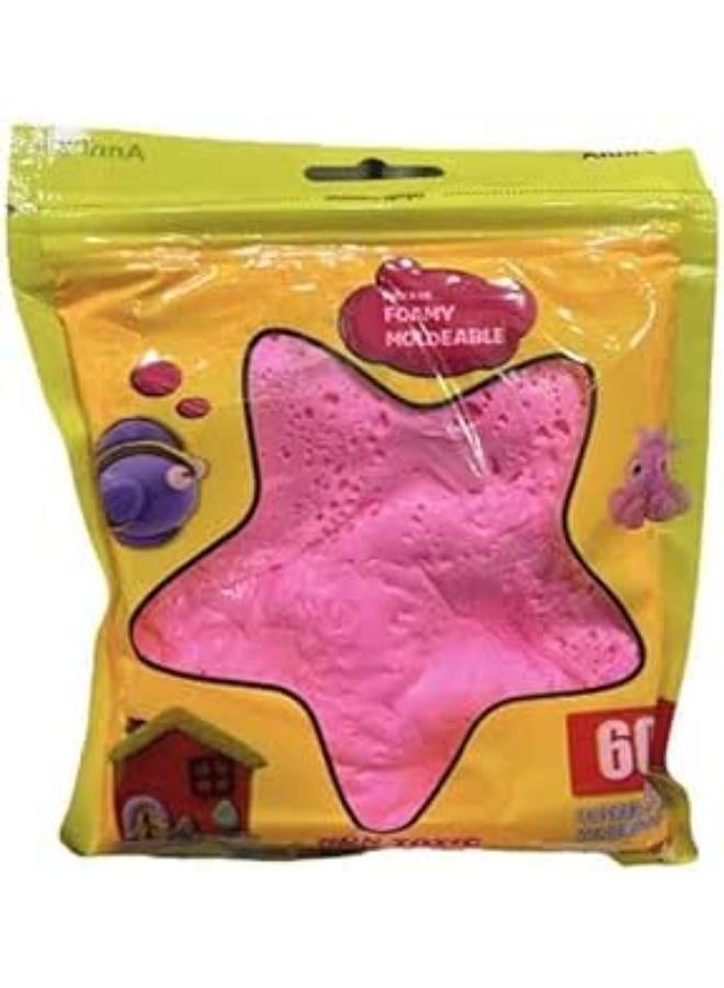 Moldable Non Toxic Foamy Bag 60g Didactic (Pink) 