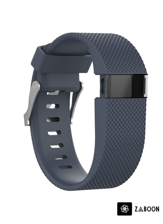 Zaboon - Solid Color Adjustable  for FITBIT Charge HR(Navy Blue) - Image 1
