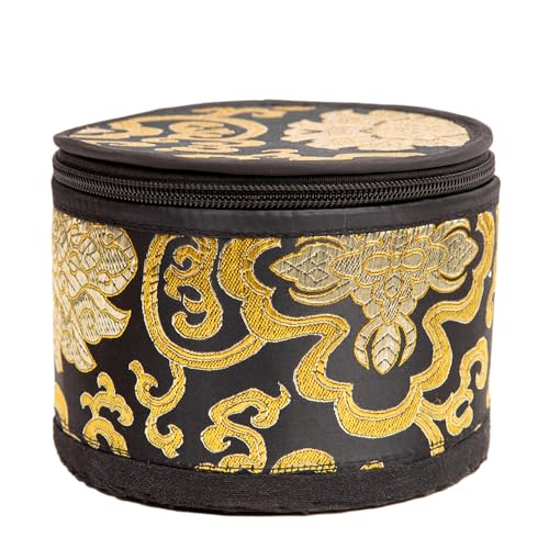 HIMALAYAN BAZAAR Tibetan Singing Bowl Set - 4" Easy To Play Authentic Handmade For Meditation Sound 7 Chakra Healing By HIMALAYAN BAZAAR (Black with Box, 4") - Image 3