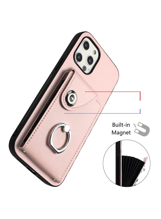 S-TOP Case For iPhone 12 mini Organ Card Bag Ring Holder Phone Case - Image 4