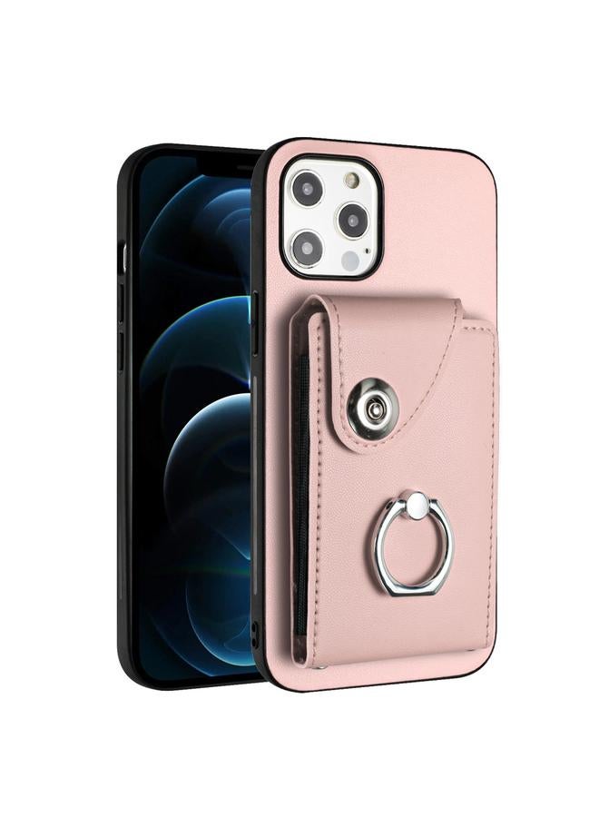 S-TOP Case For iPhone 12 mini Organ Card Bag Ring Holder Phone Case - Image 1