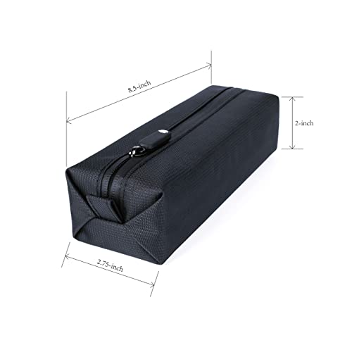 Comfyable Small Toiletry Bag for Men, Slim Mini Toothbrush Case, Mini Dopp Kit Bag for Electronics, Tech, Gym, Water-Resistant Essentials Pouch, Black - Image 2