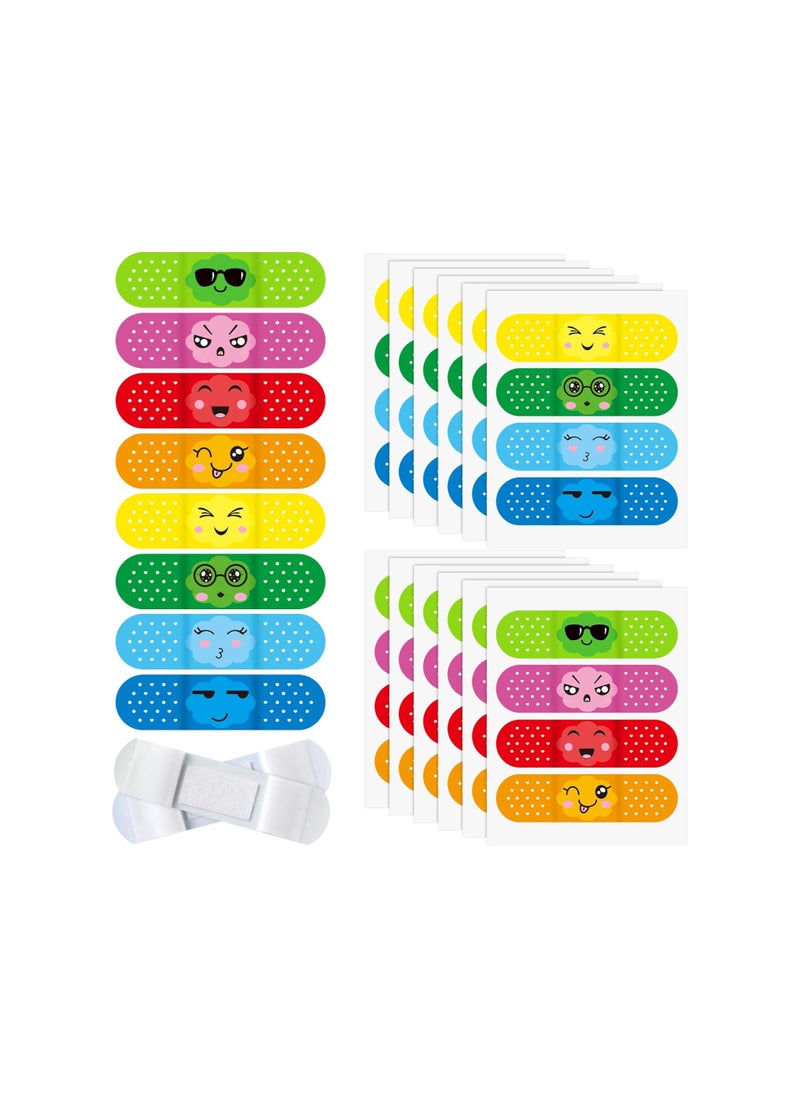Generic - Kids Cartoon Bandages - 200 Pcs Bulk, 8 Fun Styles, Flexible Waterproof Adhesive Strips for Scrapes & Burns, Comfortable Protection for Boys, Girls, and Toddlers. - Image 1