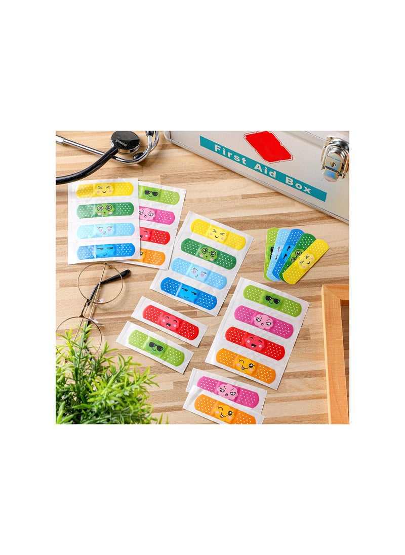 Generic - Kids Cartoon Bandages - 200 Pcs Bulk, 8 Fun Styles, Flexible Waterproof Adhesive Strips for Scrapes & Burns, Comfortable Protection for Boys, Girls, and Toddlers. - Image 1