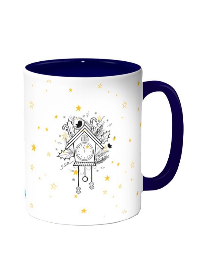 Stars And Dreams Printed Coffee Mug White/Blue 11ounce