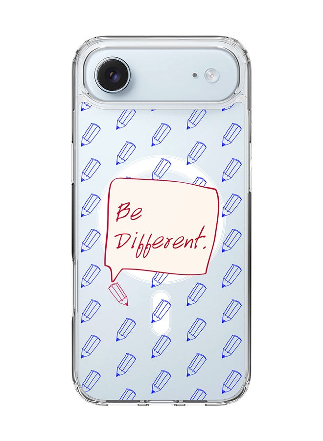 Stylizedd Classic Clear MagSafe Case for iPhone 17 Air , Hybrid Soft Case Flexible Edges Anti Drop TPU PC Gel Thin Transparent Cover [ Designed for iPhone 17 Air ] - Be Different