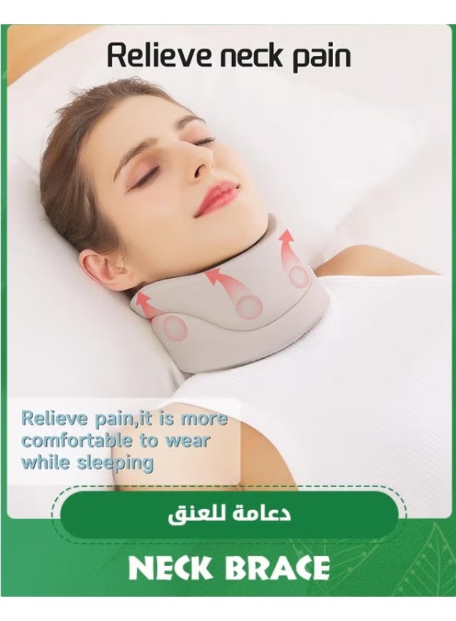 JUE-FISH Neck Brace for Neck Pain and Support for Women,Men-Cervical Collar-Vertebrae Whiplash Wrap for Posture,Sleeping-Spinal Support and Spine Pressure-Soft Neck Brace for Pinched Nerve (Medium(14-17 Inch) - Image 4