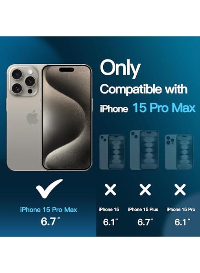 Jetech Screen Protector For Iphone 15 Pro Max 6.7 Inch Tempered Glass Film With Easy Installation Tool Case Friendly Hd Clear 3 Pack - Image 3