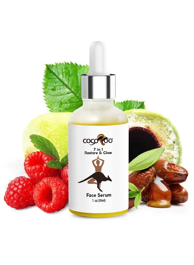 cocoroo 7In1 Antiaging Face Serum Plantbased With Vitamin C Ceramide & Jojoba Oil 100% Pure Natural & Vegan - Image 1