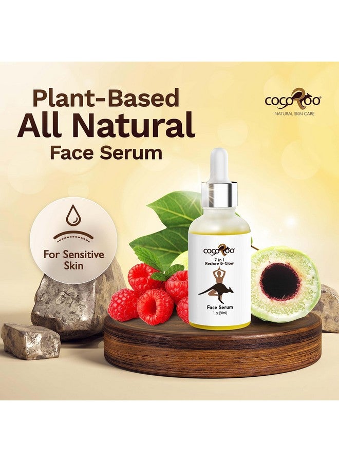cocoroo 7In1 Antiaging Face Serum Plantbased With Vitamin C Ceramide & Jojoba Oil 100% Pure Natural & Vegan - Image 2