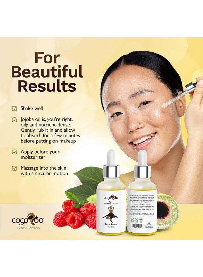 cocoroo 7In1 Antiaging Face Serum Plantbased With Vitamin C Ceramide & Jojoba Oil 100% Pure Natural & Vegan - Image 5