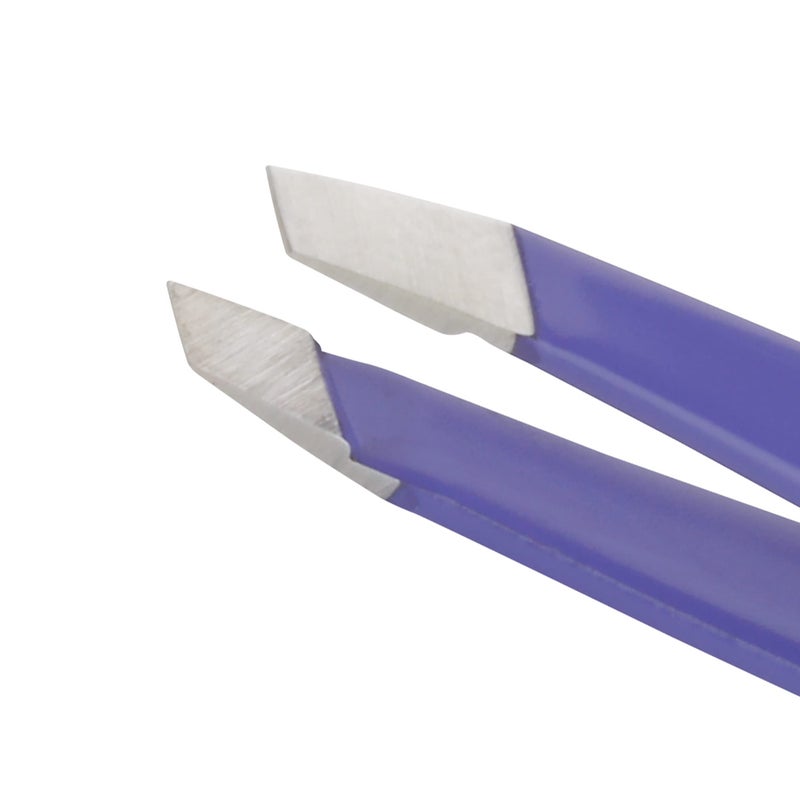Tweezerman Mini Slant Travel Tweezers For Eyebrows, Travel Tweezers for Eyebrows, Facial Hair (Blooming Lilac) - Image 2