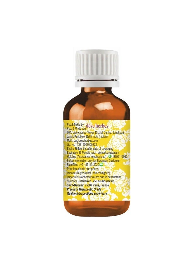 Deve Herbes Pure Gingergrass Essential Oil (Cymbopogon martinii) Steam Distilled 10ml (0.33 oz) - Image 2