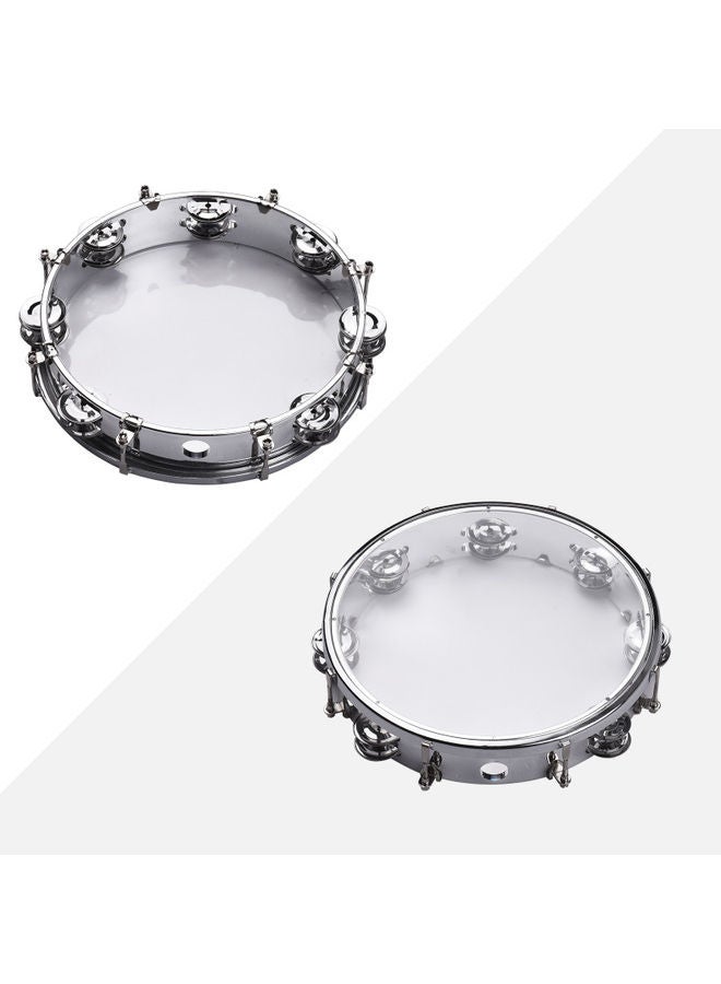 NIBEMINENT 10-Inch Percussion Tambourine with Tuning Wrench - Image 3