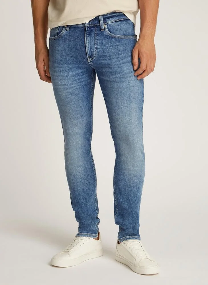 كالفن كلاين جينز Skinny Fit Mid Wash Jeans