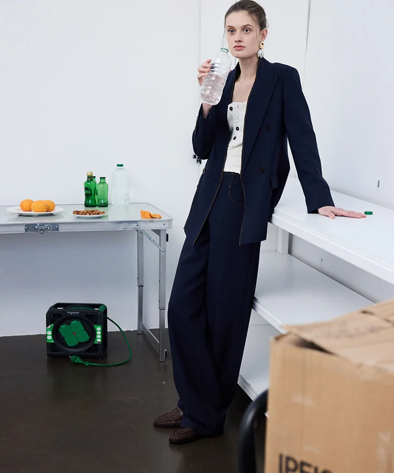 ابيكول Belted Wide-Leg Trousers