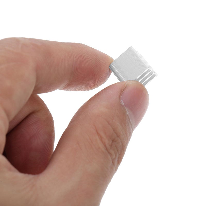 Aluminum Heatsink Blocks 10x10x10mm with Thermal Tape for Cooling Chips Routers PC Components - Image 4
