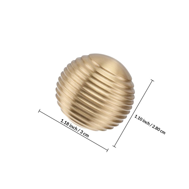 Solid Brass Round Drawer Handle Single Hole Kitchen Cabinet Pull Ring Knob - Image 3