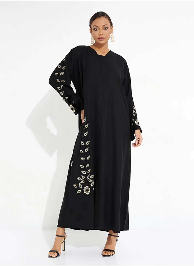 Rosette Abaya SD Stones abaya