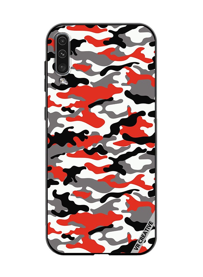 VR CREATIVE Protective Case Cover For Samsung Galaxy A70/A70s Pink Camouflage Military Pattern Design Multicolour - Image 1