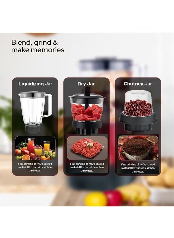 TOSCANA U - 2 in 1 Set of 300ml 400W Turkish Coffee Maker and 350W 1.4L 3 in 1 Electric Blender with Meat Grinder, Coffee Grinder and Spices Attachment - Image 1
