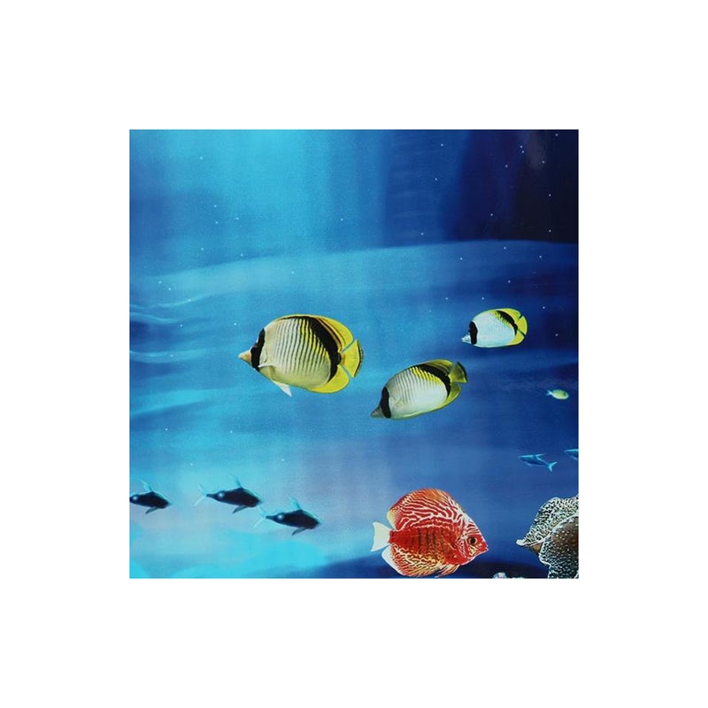 3D Aquarium Fish Ocean Landscape Background Decoration Wallpaper Wall Art Mural for Living Room Bedroom Home Decor 30 cm - Image 3