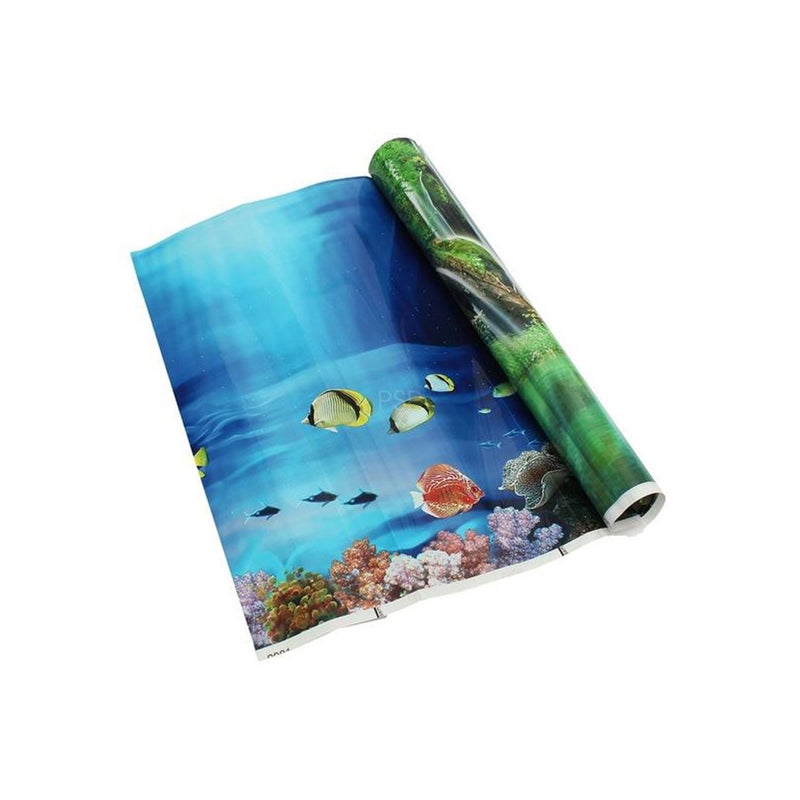 3D Aquarium Fish Ocean Landscape Background Decoration Wallpaper Wall Art Mural for Living Room Bedroom Home Decor 30 cm - Image 2